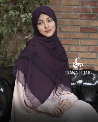 روسری رنگی شکوفه