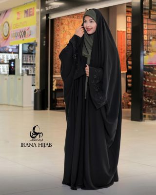 چادر عربی عبایی  آوا آستین کار شده