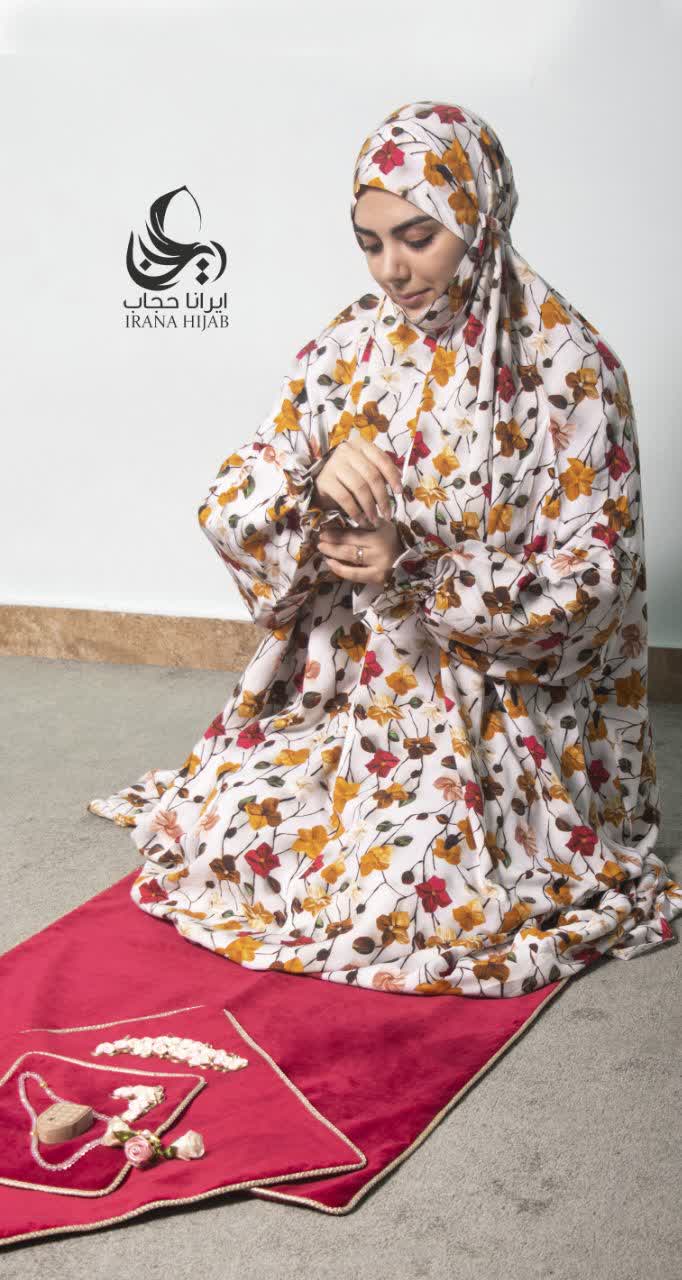 چادر نماز آستین دار طرح 1