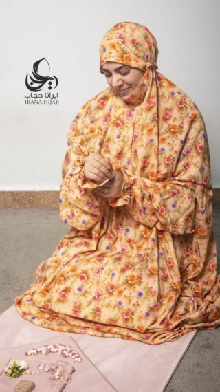 چادر نماز آستین دار طرح 3