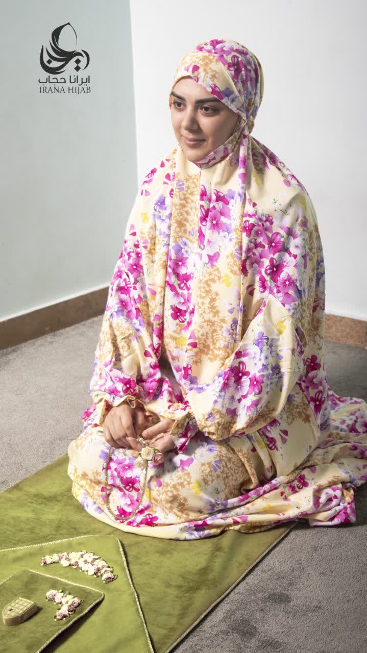 چادر نماز آستین دار طرح 5