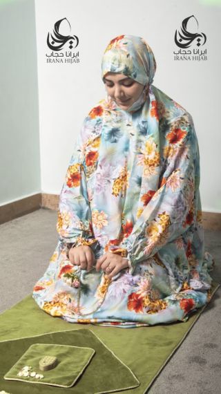 چادر نماز آستین دار طرح 6